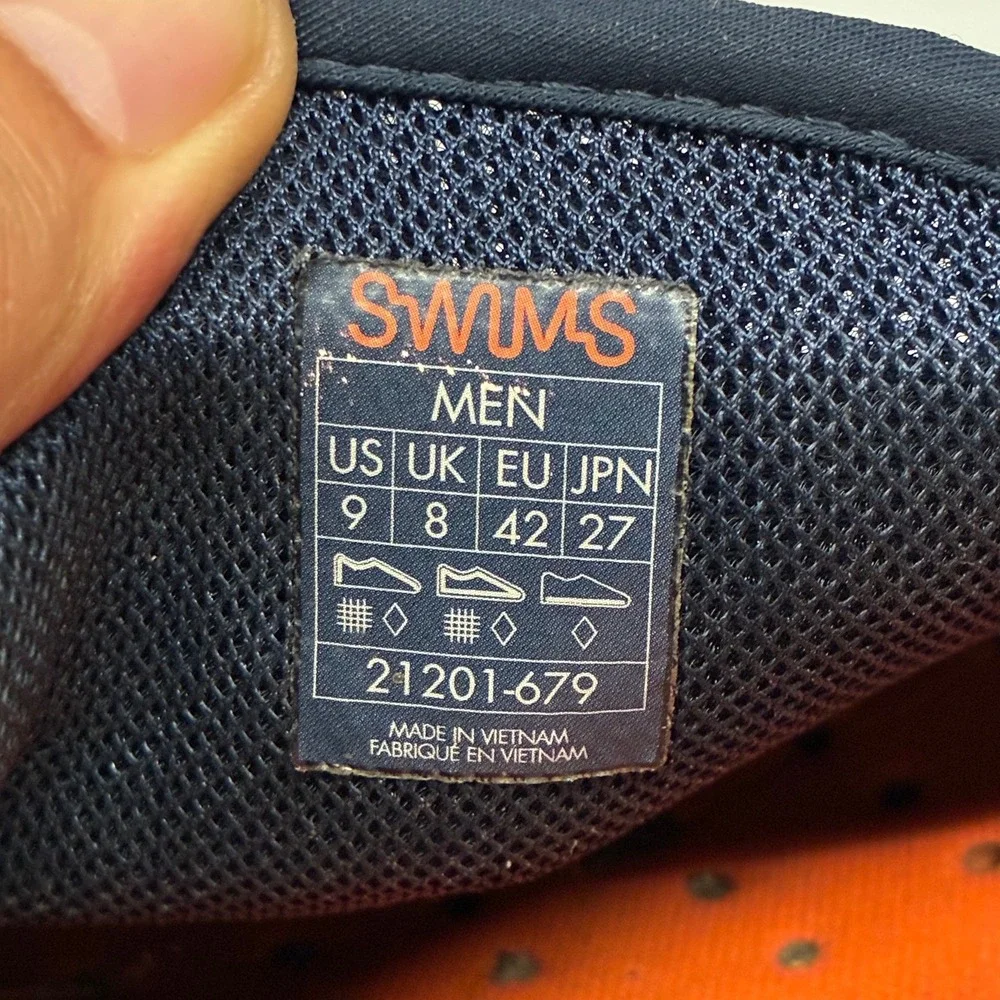 SWIMS Penny Loafer Casual Shoes Mens 9 Blue Waterproof Mesh Slip On Driving Boat